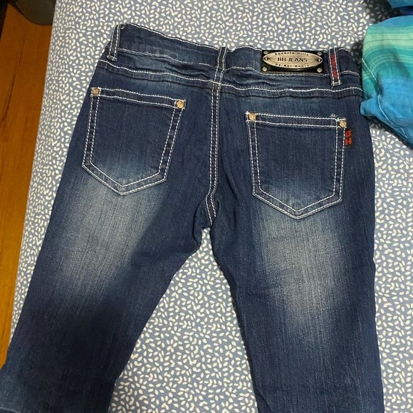 European style ripped low waist jeans size 24 - Picture 2 of 5